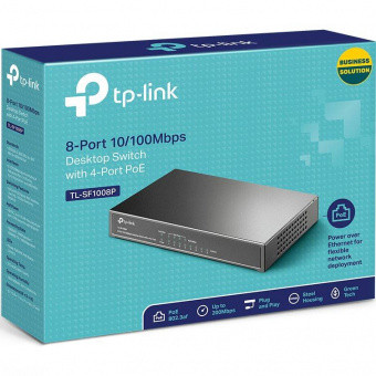 PoE-коммутатор TP-Link TL-SF1008P купить по лучшей цене