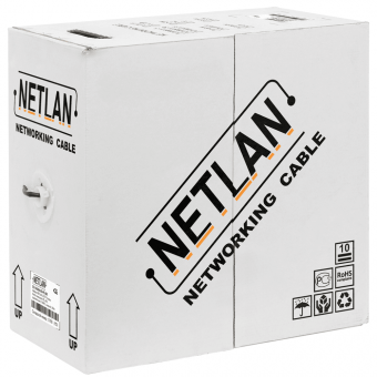 Кабель NETLAN EC-UU004-5E-PVC-GY Cat 5e для внутренней прокладки, 305 м купить по лучшей цене