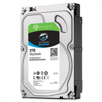 3 Тбайт жесткий диск Seagate ST3000VX010 серии SkyHawk для систем видеонаблюдения купить по лучшей цене