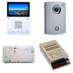 Комплект IP домофонии True IP Legenda 2: панель + монитор + коммутатор + блок питания