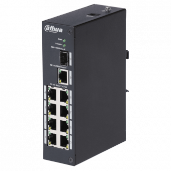 Уличный неуправляемый 8-портовый Fast Ethernet PoE-коммутатор Dahua DH-PFS3110-8P-96 купить по лучшей цене